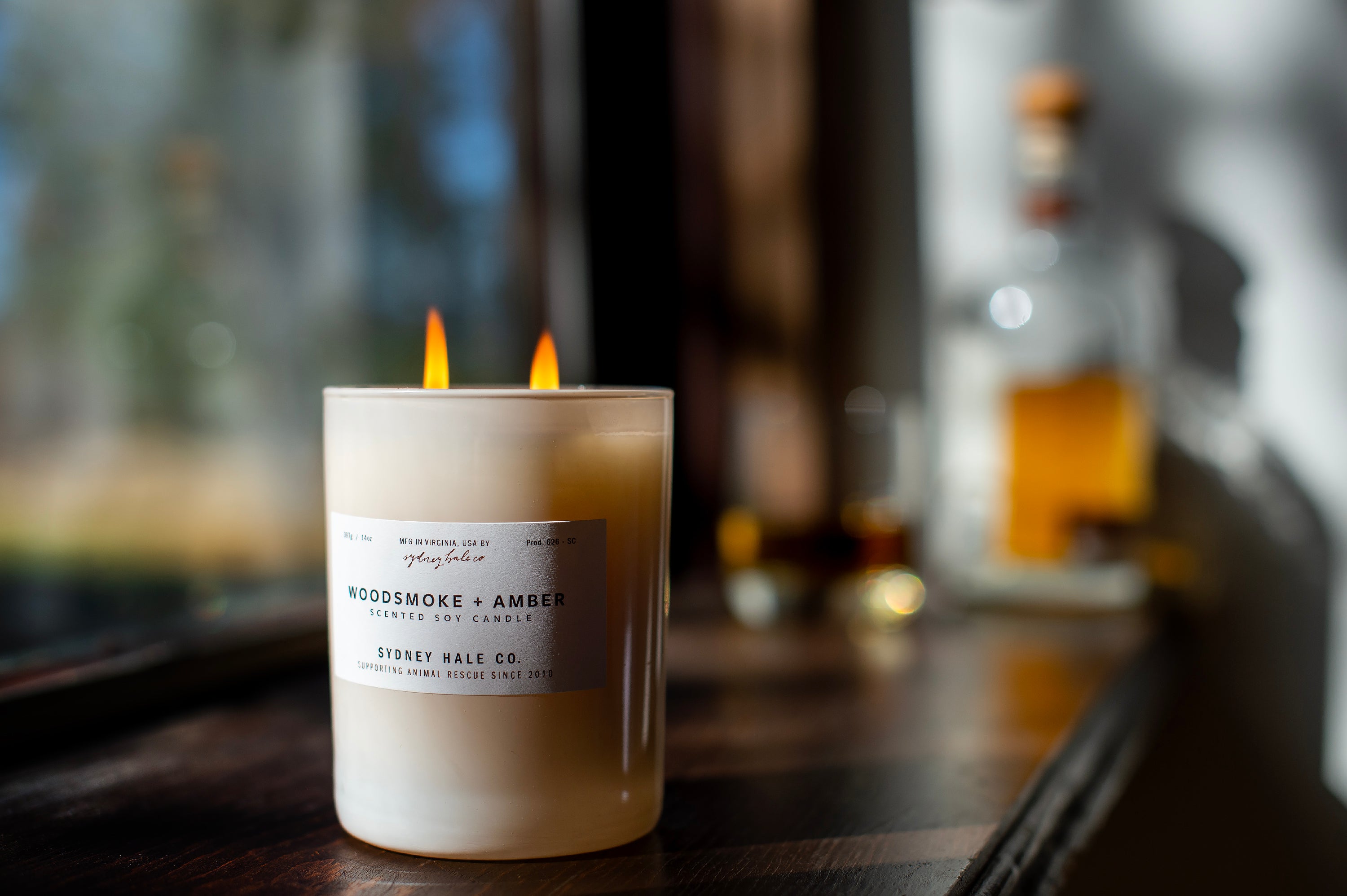Woodsmoke + Amber Candle or Room Spray - Thumbnail 3