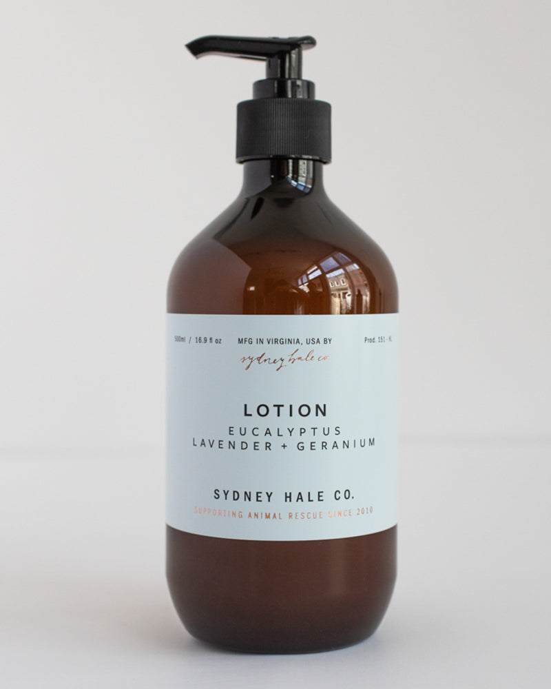 Lotion- Eucalyptus, Lavender + Geranium
